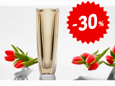 AREZZO Ανθοδοχείο Κρυστάλλινο AMBER