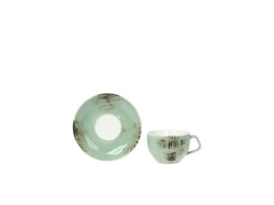 COUNTRY GREEN κούπα με πιατάκι τσαγιού 200 ml