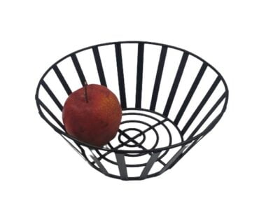 Φρουτιέρα Μεταλλική Country Wenge 25x10εκ