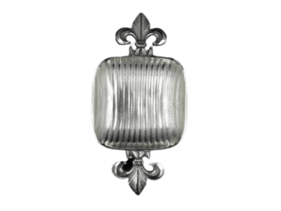 Διακοσμητική μεταλλική πιατέλα fleur-de-lis 44 cm.