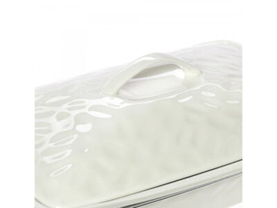 Πυρίμαχη Γάστρα Ορθογώνια Πορσελάνη 42εκ με Βάση – Punto Cryspo Trio