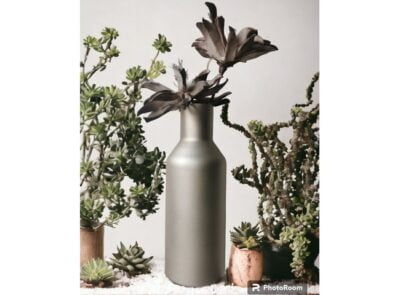 Space Gold Aνθοδοχείο Γυάλινο Χρώμα Χρυσό 40 cm.