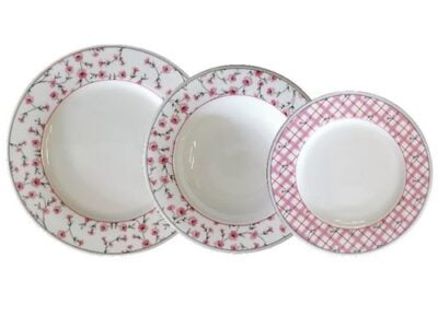 Σετ Πιάτα Φαγητού 20 Τεμαχίων Πορσελάνη BAVARIA AB-501