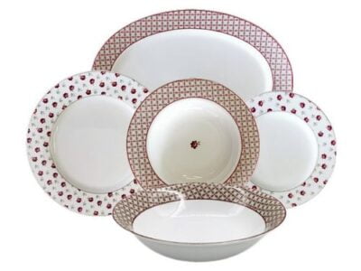 Σετ Πιάτα Φαγητού 20 Τεμαχίων Πορσελάνη BAVARIA AB-722