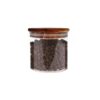 Βάζο Αποθήκευσης Γυάλινο Με Καφέ Ξύλινο Καπάκι 10x9cm 500ml