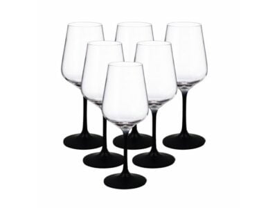 crystal-bohemia-black-domcolori-patra-domumart.jpg Ποτήρια Κρασιού Σετ 6 Τεμαχίων Μαύρα Crystal Bohemia Domcolori 450ml