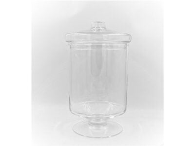 Βάζο με καπάκι διάφανο 31 cm