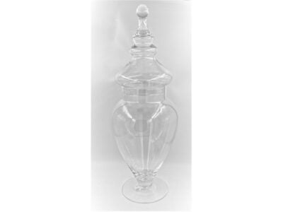 Βάζο με καπάκι διάφανο 54 cm