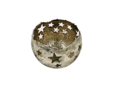 Κηροπήγιο Χριστουγεννιάτικο MARS&MORE Μεταλλικό 10xY8εκ.