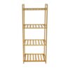 Ραφιέρα επιδαπέδια Bamboo Φυσικό Με 4 Ράφια Πολλαπλών Χρήσεων 100εκ.