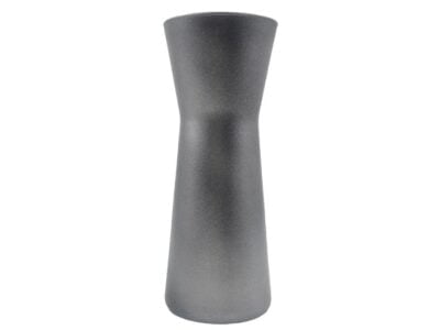Μeteorite Aνθοδοχείο Γυάλινο Χρώμα Ασημί Ματ 25 cm.