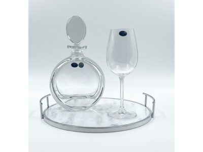 diskos_gamou_stroggilos_silver_me_marmaro_30cm_domumart_KRD025S