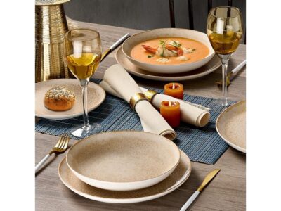 Σετ Πιάτα Stoneware Cryspo Trio MARS -Σερβίτσιο Φαγητού 20 Τεμαχίων
