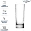 Set-6-Highball-Glasses-Elegant-Square-Luigi-Bormioli-Strauss